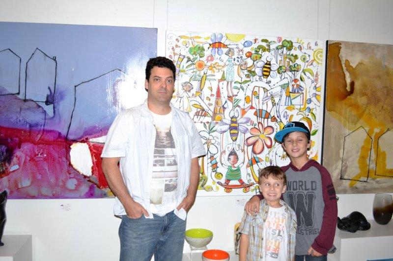 Light and Air Exhibition at Red Hill Gallery 2014 - Louis, Nicola & David
