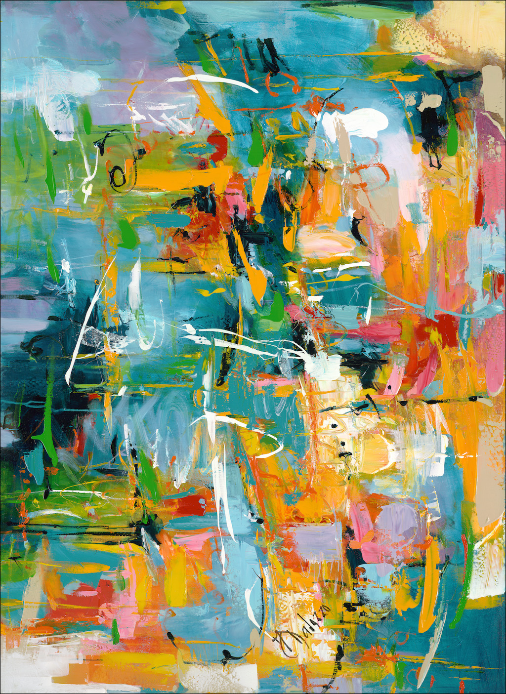 Impulsion Abstract Canvas Print "Abstract IV" by Judith Dalozzo