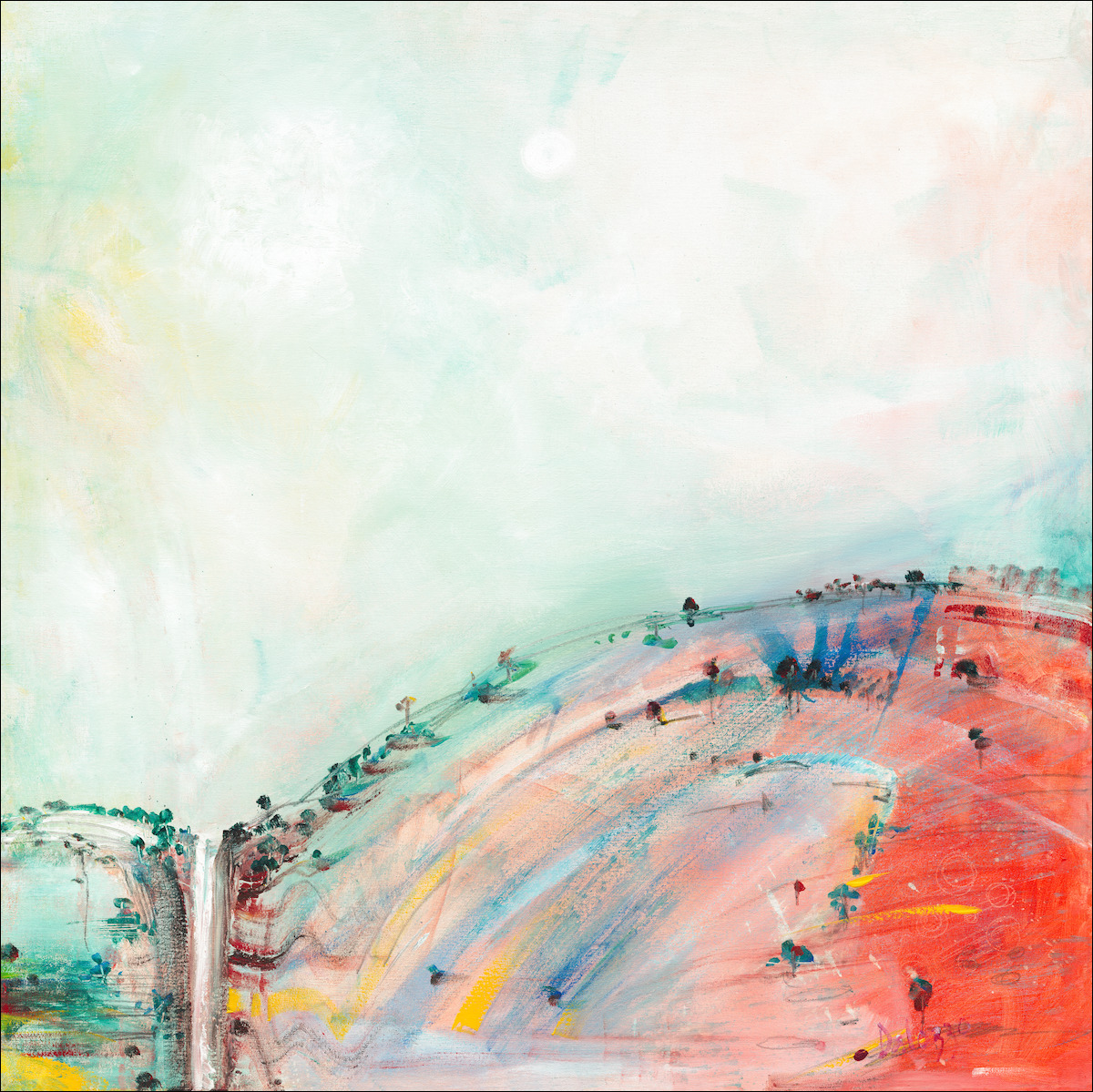 Landscape Canvas Print "After The Rain" by Lucette Dalozzo
