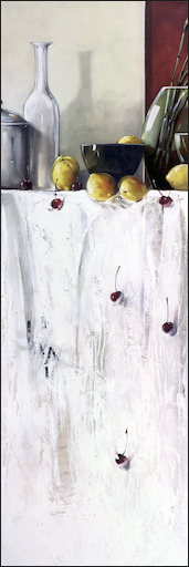Symphony Still Life "In The Afternoon Light" Triptych Middle Panel Original Artwork by Judith Dalozzo