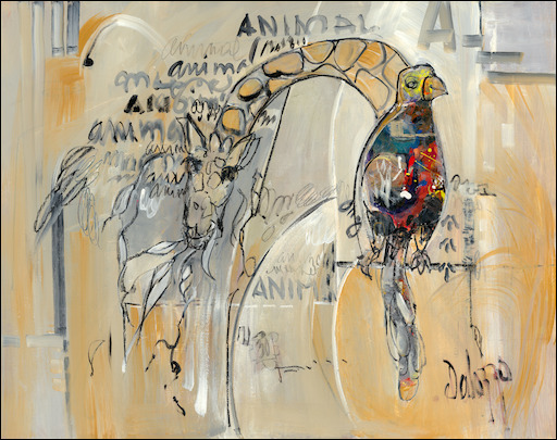 Animal "Animal Magnetism 25" Original Artwork by Lucette Dalozzo
