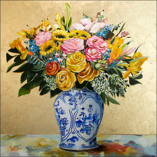 Floral Still Life "The Art of Flowers" Original Artwork by Judith Dalozzo