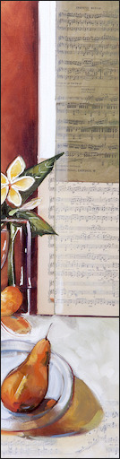 Symphony Still Life "Blanc 7" Triptych Right Panel Original Artwork by Judith Dalozzo