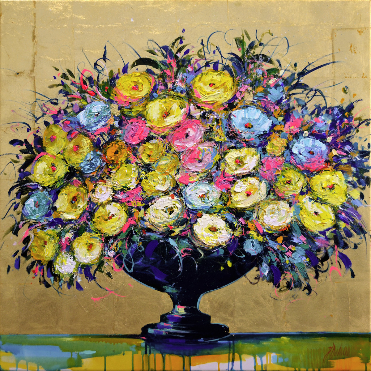 Floral Still Life "Bouquet of Abundance 2" Original Artwork by Judith Dalozzo