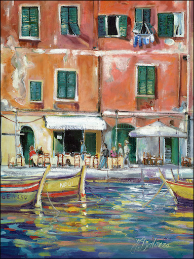 Cityscape "Colours of Italy" Original Artwork by Judith Dalozzo