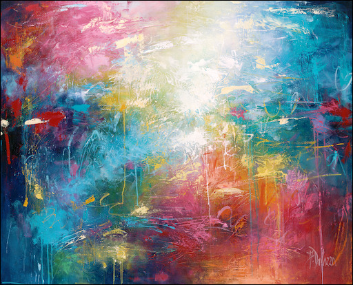 Impulsion Abstract Canvas Print "Dreamtime" by Judith Dalozzo