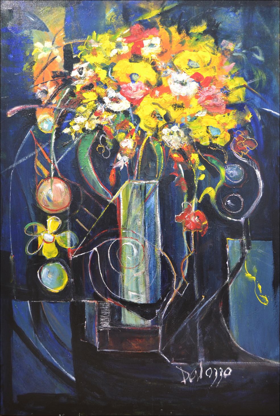 Floral Still Life "Early Spring" Original Artwork by Lucette Dalozzo