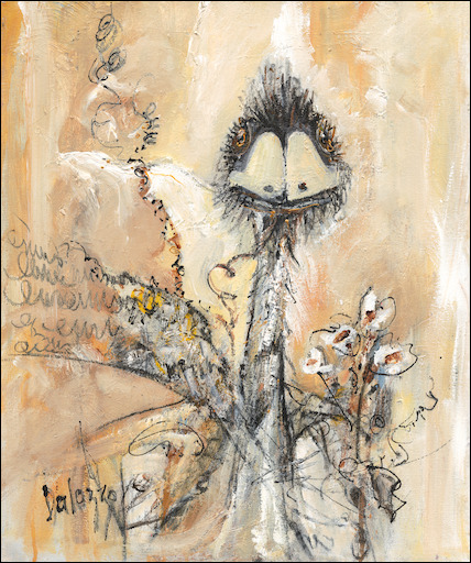 Animal Magnetism Canvas Print "Emus C'Est La Vie" by Lucette Dalozzo