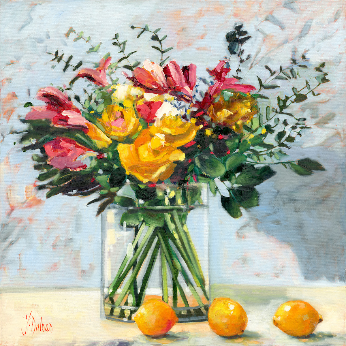 Floral Still Life "Flowers for Every Occasion" Original Artwork by Judith Dalozzo