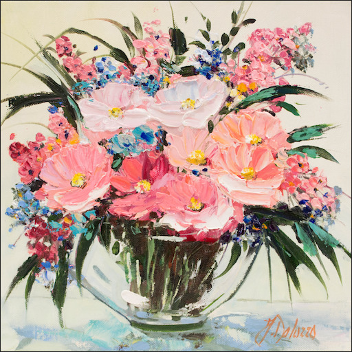 Floral Still Life "Forever Yours" Original Artwork by Judith Dalozzo