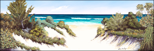 Beach Seascape "Fraser Magic" Original Artwork by Louis Dalozzo