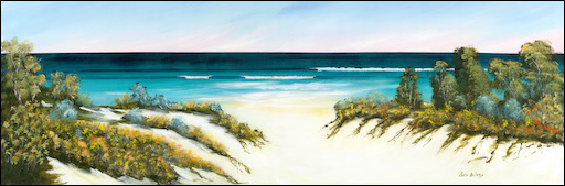 Beach Seascape "Glorious Day Fraser Island" Original Artwork by Louis Dalozzo