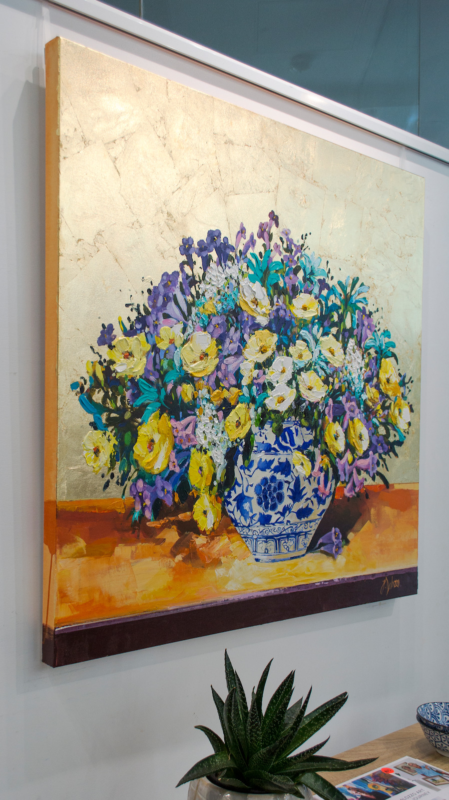 Wall Design Ideas 2 With Still Life Painting "Jacarandas in Bloom" By Judith Dalozzo