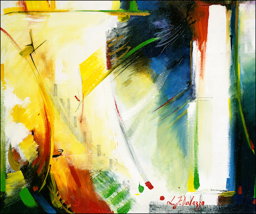 Abstract Canvas Print "Liberty Splash" by L&J Dalozzo
