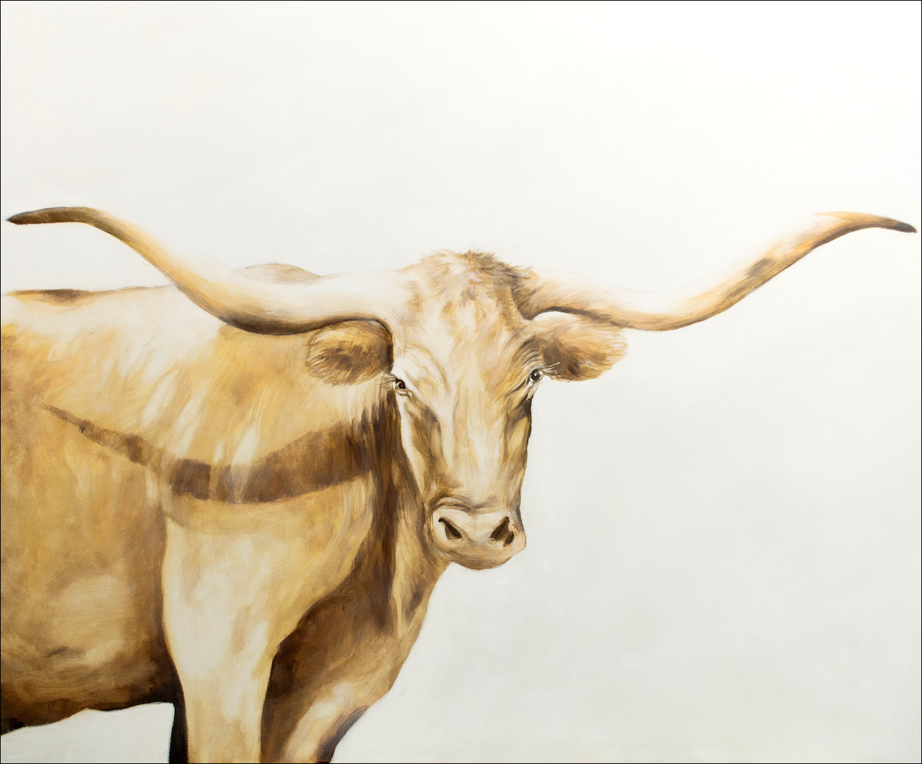 Animal "Longhorn" Original Artwork by Judith Dalozzo