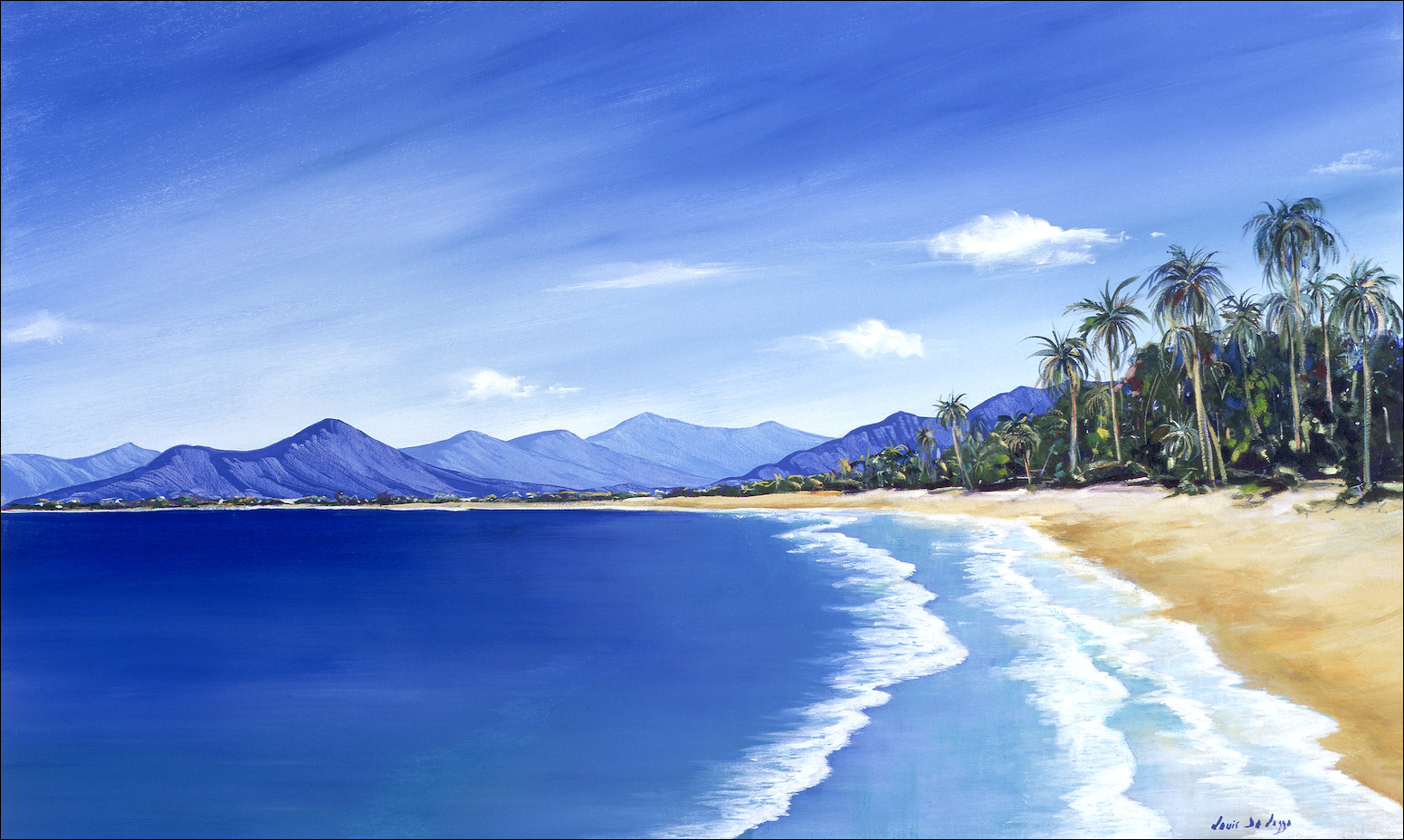 Beach Seascape "Palm Cove – North Queensland" Original Artwork by Louis Dalozzo
