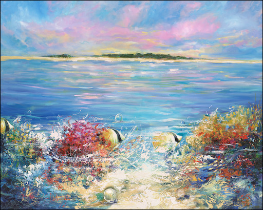 Seascape Canvas Print "Reef 7" by L&J Dalozzo