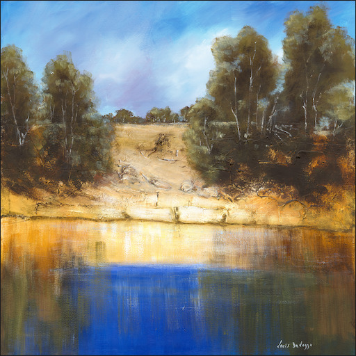 Water Reflection Landscape "Reflections in Carnarvon Creek" Original Artwork by Louis Dalozzo