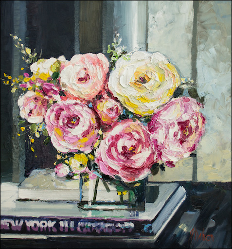 Floral Still Life Painting "Your Special Day" by Judith Dalozzo