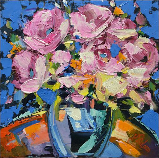 Floral Still Life Painting "Spring Blossoms" by Judith Dalozzo