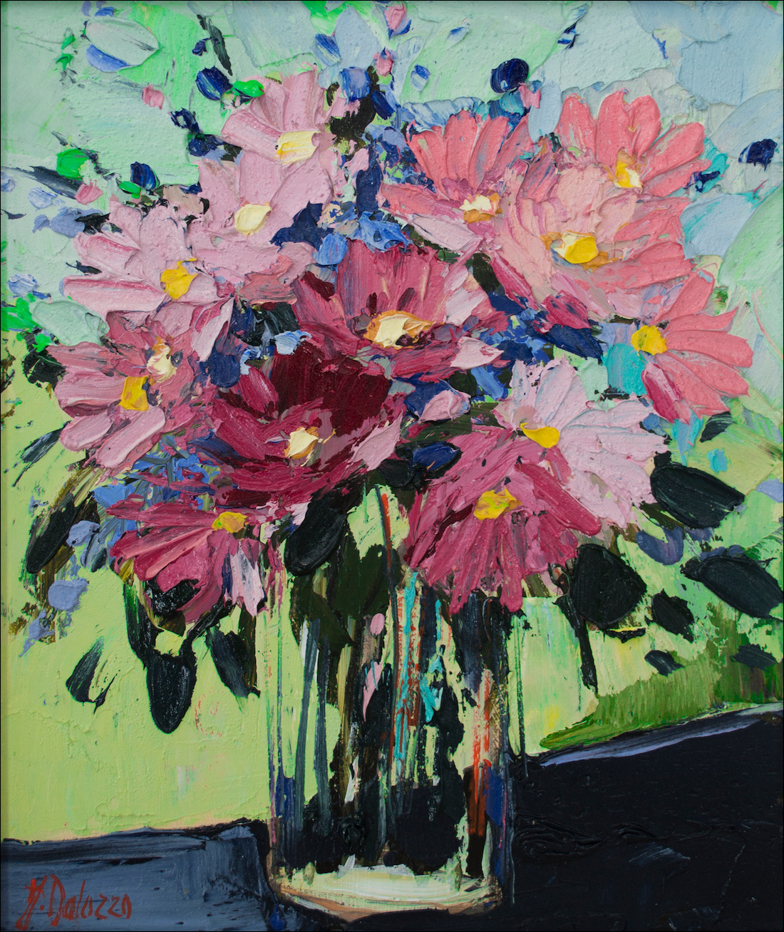 Floral Still Life "Spring Pickings" Original Artwork by Judith Dalozzo