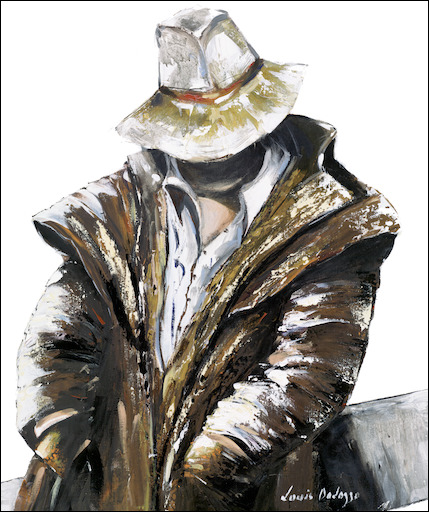Figure Canvas Print "Stockman 8" by Louis Dalozzo