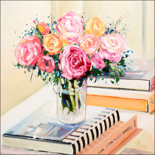 Floral Still Life "Summer Favourites" Original Artwork by Judith Dalozzo