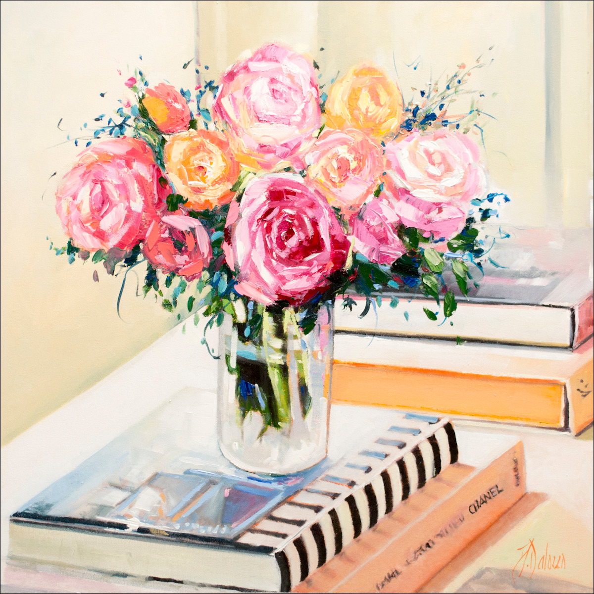 Floral Still Life "Summer Favourites" Original Artwork by Judith Dalozzo