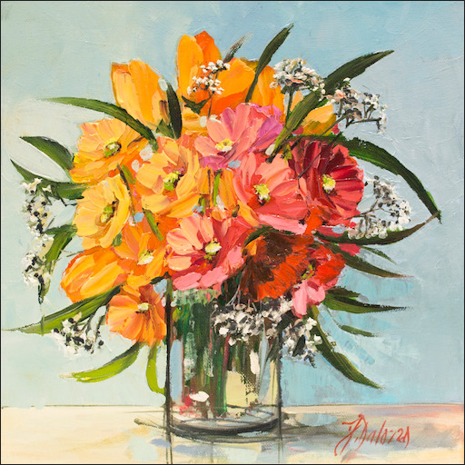 Floral Still Life "Summer Glory" Original Artwork by Judith Dalozzo