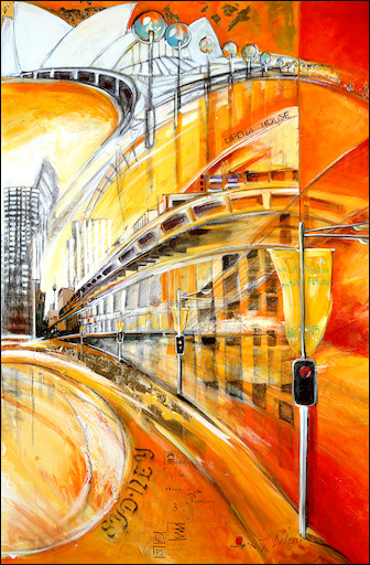 Cityscape Canvas Print "Sydney Alive" by L&J Dalozzo