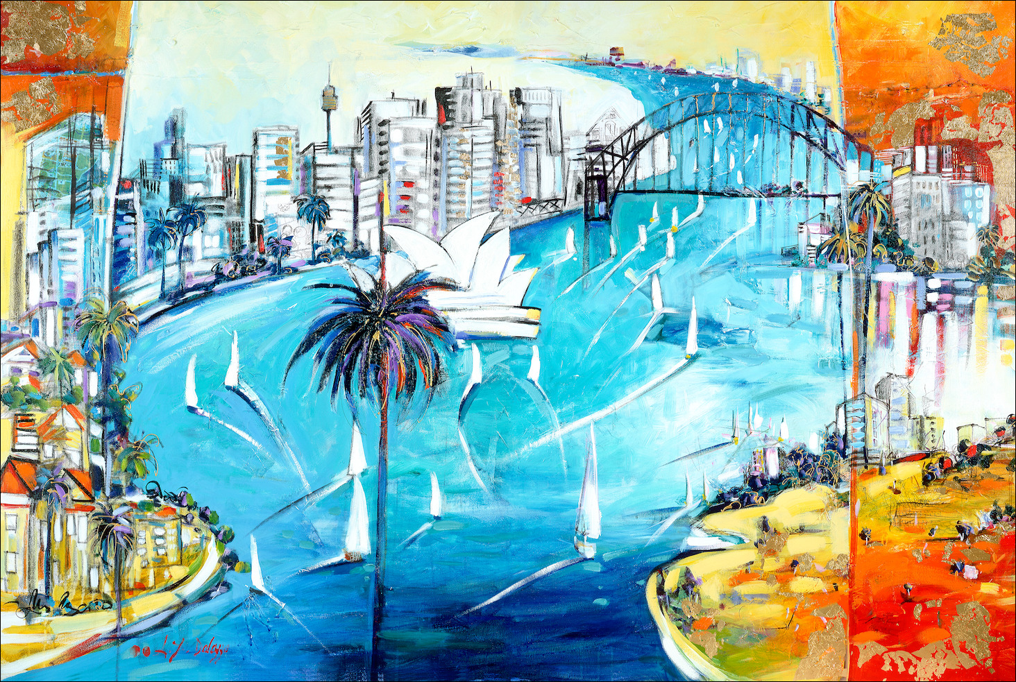 Cityscape "Sydney" Original Artwork by L&J Dalozzo