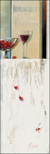 Symphony Still Life "Tuscan Memories" Triptych Right Panel Original Artwork by Judith Dalozzo