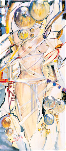 Figure Canvas Print "Vision 11" by Lucette Dalozzo