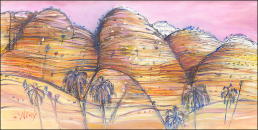 Bungle Landscape "Whispers from Behind" Original Artwork by Lucette Dalozzo